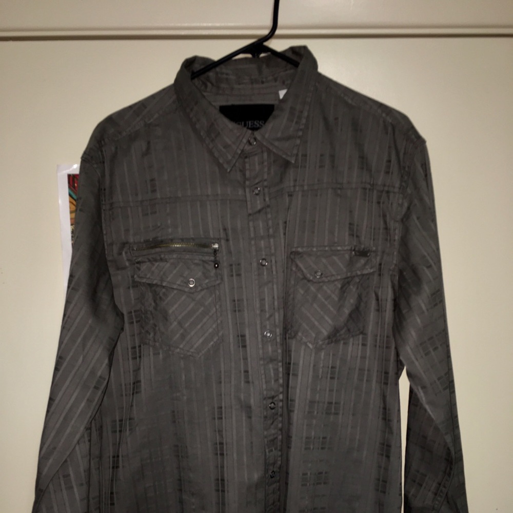 GUESS MEN’S SHIRT LONG SLEEVE XXL